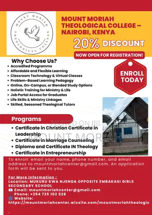 Mount Moriah Theological College (MMTC)