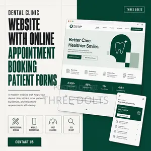 Dental Clinic Website With Online Appointment Booking Patient Forms