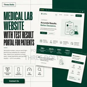 Medical Lab Website With Test Result Portal for Patients