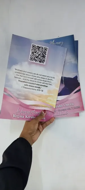 Affordable A3 A4 Eulogy Printing Nairobi