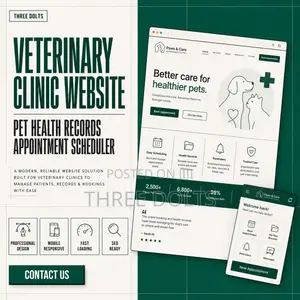 Veterinary Clinic Website | Pet Health Records Appointment Scheduler