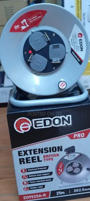 Edon Pro 25m 2.5mm Extension Reel With Overload Protection