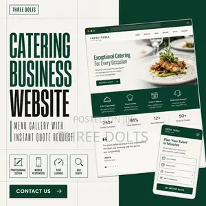 Catering Business Website | Menu Gallery With Instant Quote Request