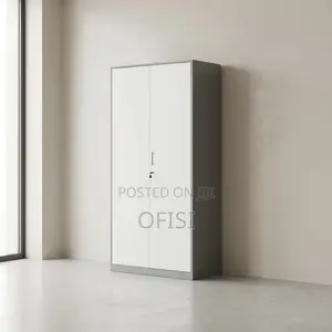 Office Cabinet; Durable Steel 2 Door Metal Storage Cabinet