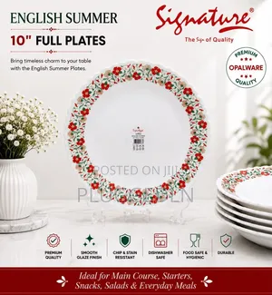 Signature Glass Full Plates 6 Sets Per Box