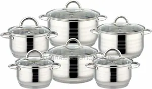 Edenberg 12PCS Stainless Steel Cooking Pot Set