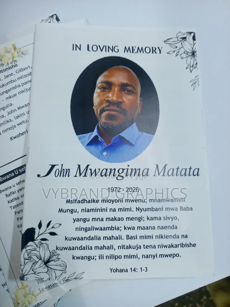 Eulogy/Funeral Programs