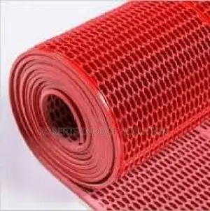 Red Perforated PVC Non-Slip Floor Mat