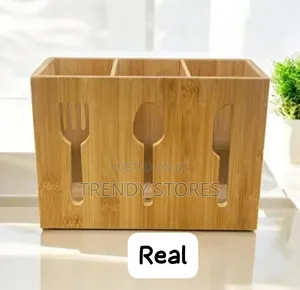 Bamboo Cutlery Organizer
