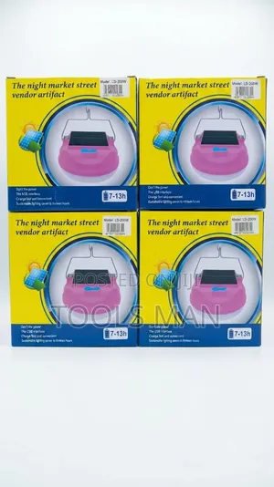 200W Solar LED Emergency Light - Night Market Camping Bulb.