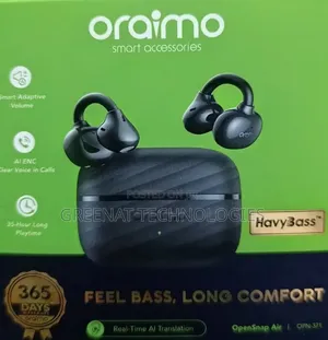 Oraimo OpenSnap Air OPN-371 35Hours AI Noise Cancellation