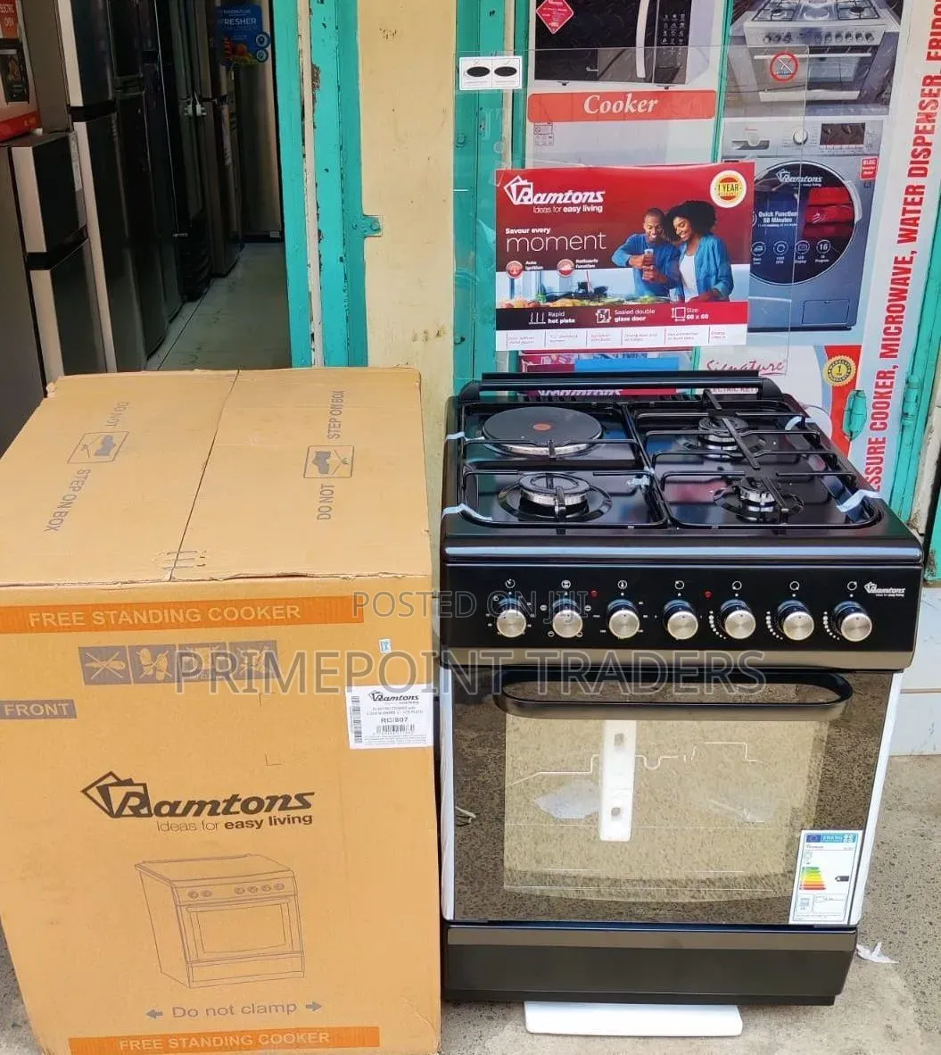 Ramtons Cooker 3G+1E 60X60Cm RC310 (BLACK)