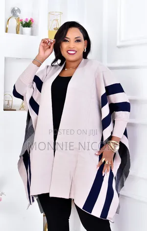 Winter Plus Size Ladies Sweater Poncho