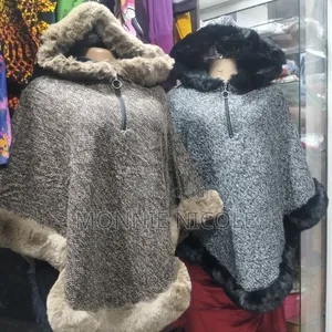 Olive Women Poncho Hoodie
