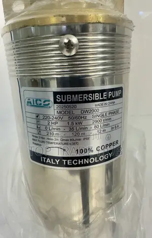 Aico Japan DW2000 Electric Submersible Water Pump 2HP 210m Head