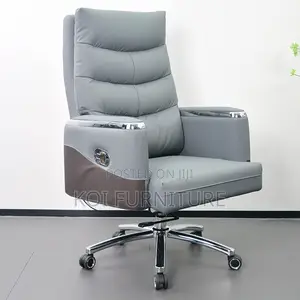 Office Chairs; Erginomic Executuve Leather Offuce Seatr With Footrest