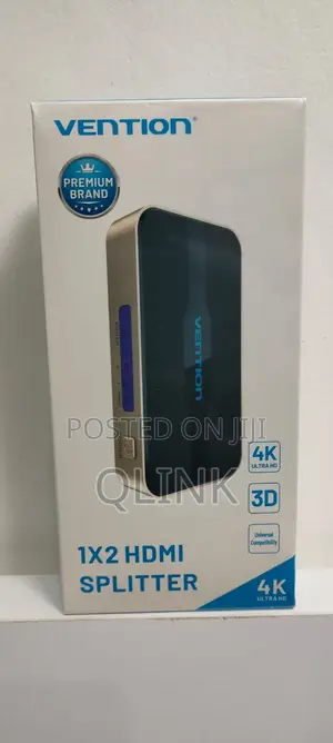 Vention 1 in 2 Out HDMI Splitter at 30Hz Gold Aluminum Alloy Type