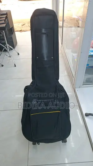 Padded Acoustic Guitar Gig Bag With Double Storage Pockets