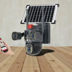 Rotating 20MP 4G PTZ Dual Three Triple Lens Solar Camera