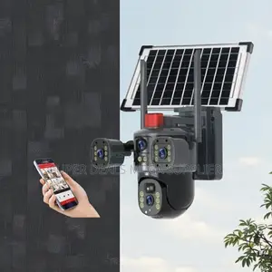 Motion Detection 20MP 4G PTZ Dual Three Triple Lens Solar Camera