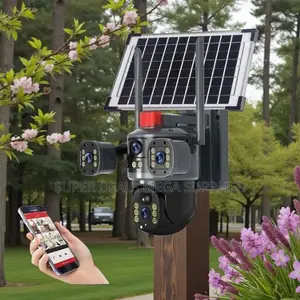 Plug and Play 20MP 4G PTZ Dual Three Triple Lens Solar Camera