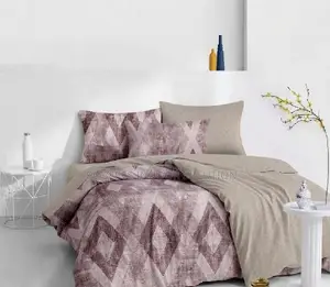 Diamond Cotton Binded Duvet Set 5x6 | Bedsheet + 2 Pillowcases