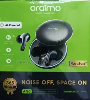 Oraimo SpaceBuds 2 OTW-631 45Hours Active Noise Cancellatation