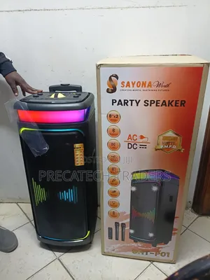 Sayona SHT-P02 100W Party Speaker With Bluetooth LED Lights
