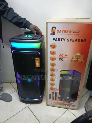 Sayona 12000W Party Speaker With Wireless Microphones