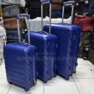 Protective 3 in 1 Unbreakable Rubber Suitcase Briefcase Travel Bags