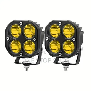 2pc Yellow Spot Lense 4" Fog Lights Improves Visibility