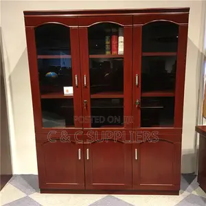 Lockable Mahogany Filling Cabinet.