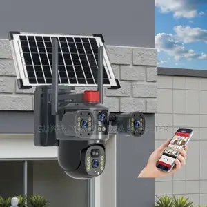 Energy Saving 20MP 4G PTZ Dual Three Triple Lens Solar Camera