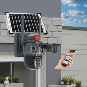 Smartphone App Control 20MP 4G PTZ Dual Three Triple Lens Solar Camera