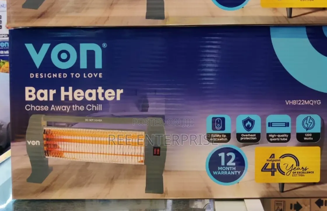 Von Quartz Bar Room Heater Now Available