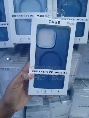 iPhone 15 Pro Max Matte Dark Blue Protective Mobile Phone Case