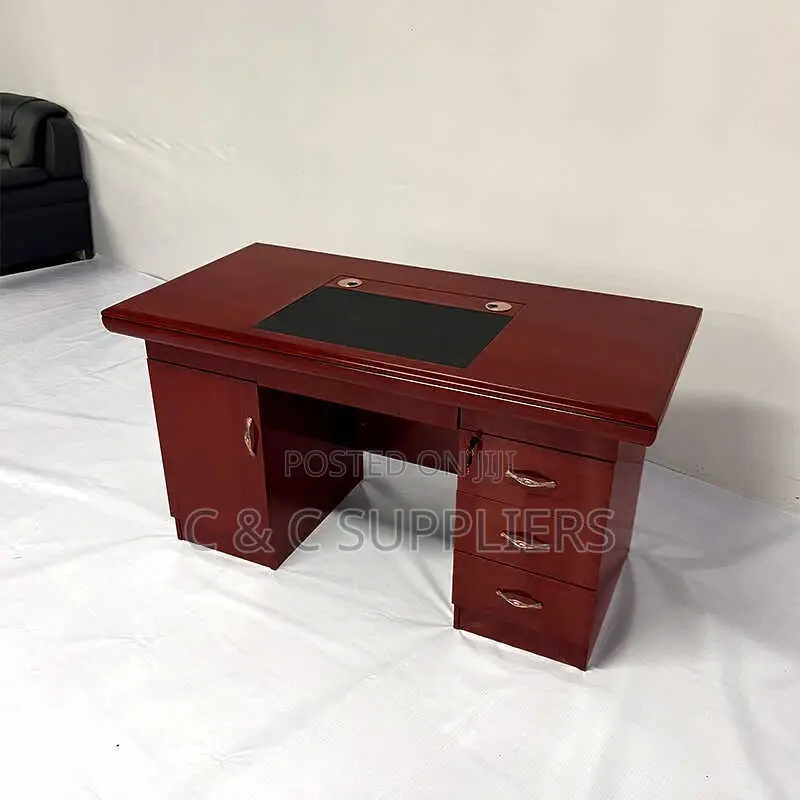 Executive Mahogany Fixed Study Desk-1.2m