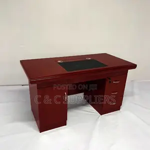 Executive Mahogany Fixed Study Desk-1.2m