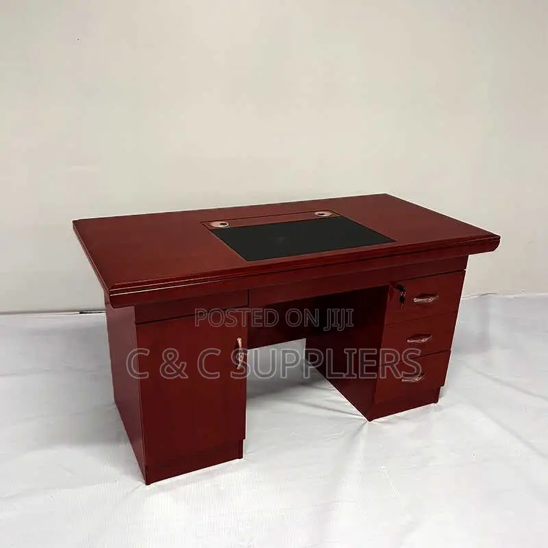 Executive Mahogany Fixed Study Desk-1.2m