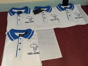 Polo T-Shirt ( White /Blue) Branding
