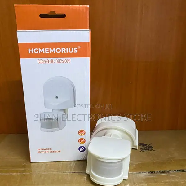 InfraRed Automatic Motion Sensor - 180°Coverage, Adjustable Brightness