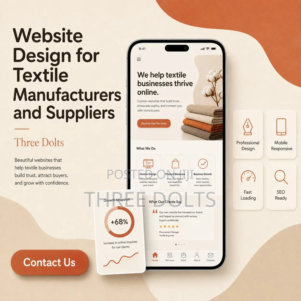 Website Design for Textile Manufacturers and Suppliers