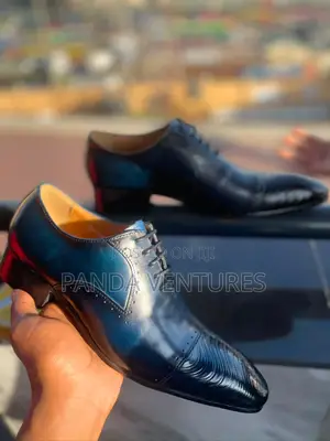 Men's Blue Patina Oxford Shoe