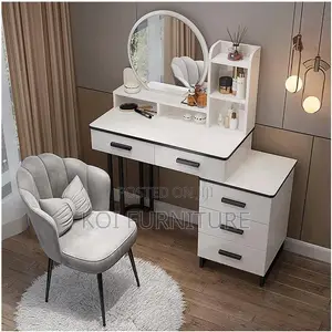 Dresers; Home Pochy Dressing Vanity Set Table With Drawers