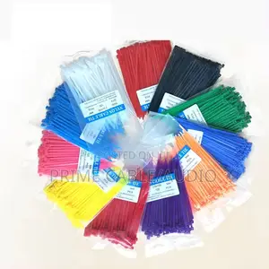 2.5 × 100mm Nylon Cable Ties – Black, Yellow Orange