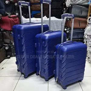 Elegant 3 in 1 Unbreakable Rubber Suitcase Briefcase Travel Bags