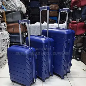 Professional 3 in 1 Unbreakable Rubber Suitcase Briefcase Travel Bags