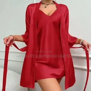 Satin Robe Set Nightie