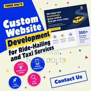 Custom Website Development for Ride-Hailing and Taxi Services