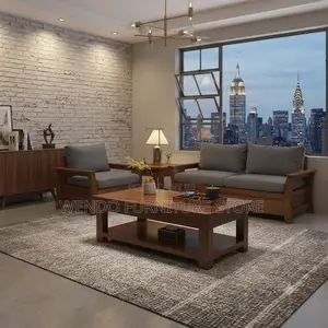 Coffee Table; Executive Mahogany Coffee Table for Home and Office Set